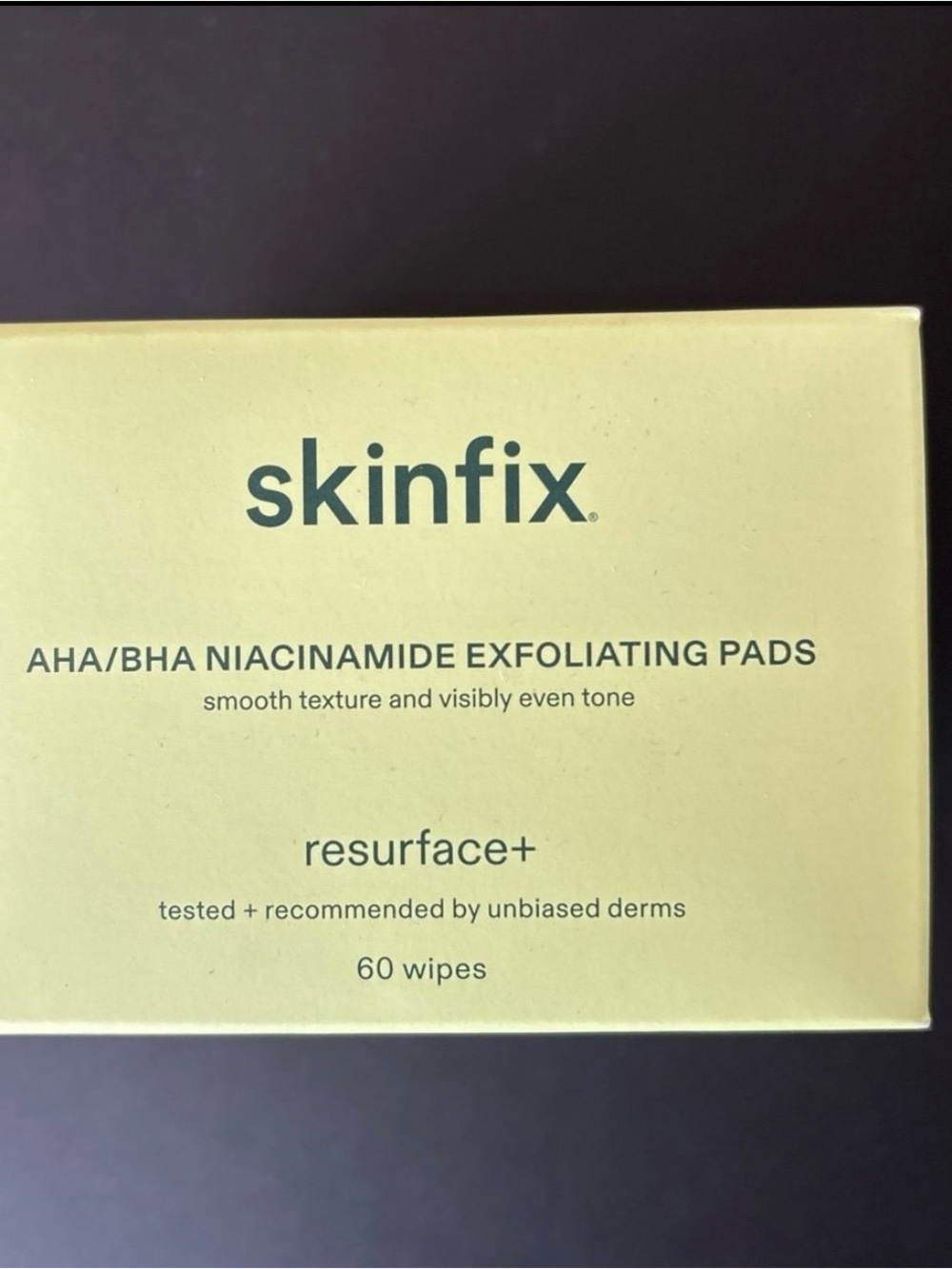 Skinfix Resurface AHA/BHA Niacinamide Exfoliating Pads